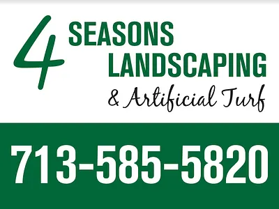 Yard Sign - 4 Seasons Landscaping & Artificial Turf branding graphic design print sign