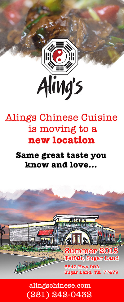 Banner Stand - Alings Chinese Cuisine design graphic design print