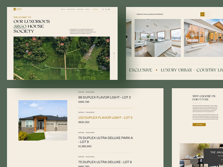 ARGO Real Estate Landing Page Design by Shafiqul Islam 🌱 for QClay on