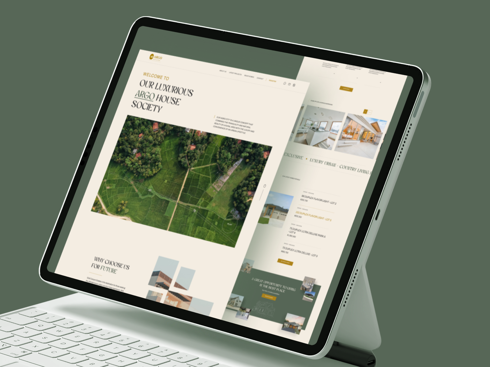 ARGO Real Estate Landing Page Design by Shafiqul Islam 🌱 for QClay on