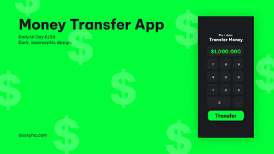 Daily UI Day 6 - Money Transfer app daily ui design graphic design mobile money transfer ui