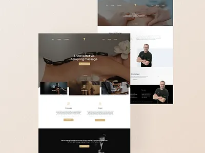 Mind & Body — UI/UX adobe xd branding clean clean design design dribbble gold health interface landing page luxury trending ui ui design uiux ux web web design website wellness