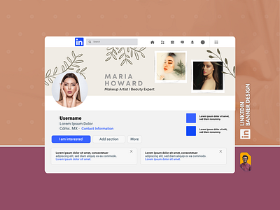 LinkedIn Banner Canva Templates for Beauty Influencers branding canva beauty products template canva branding templates canva creative designer canva design canva design inspiration design illustration linkedin linkedin cover design