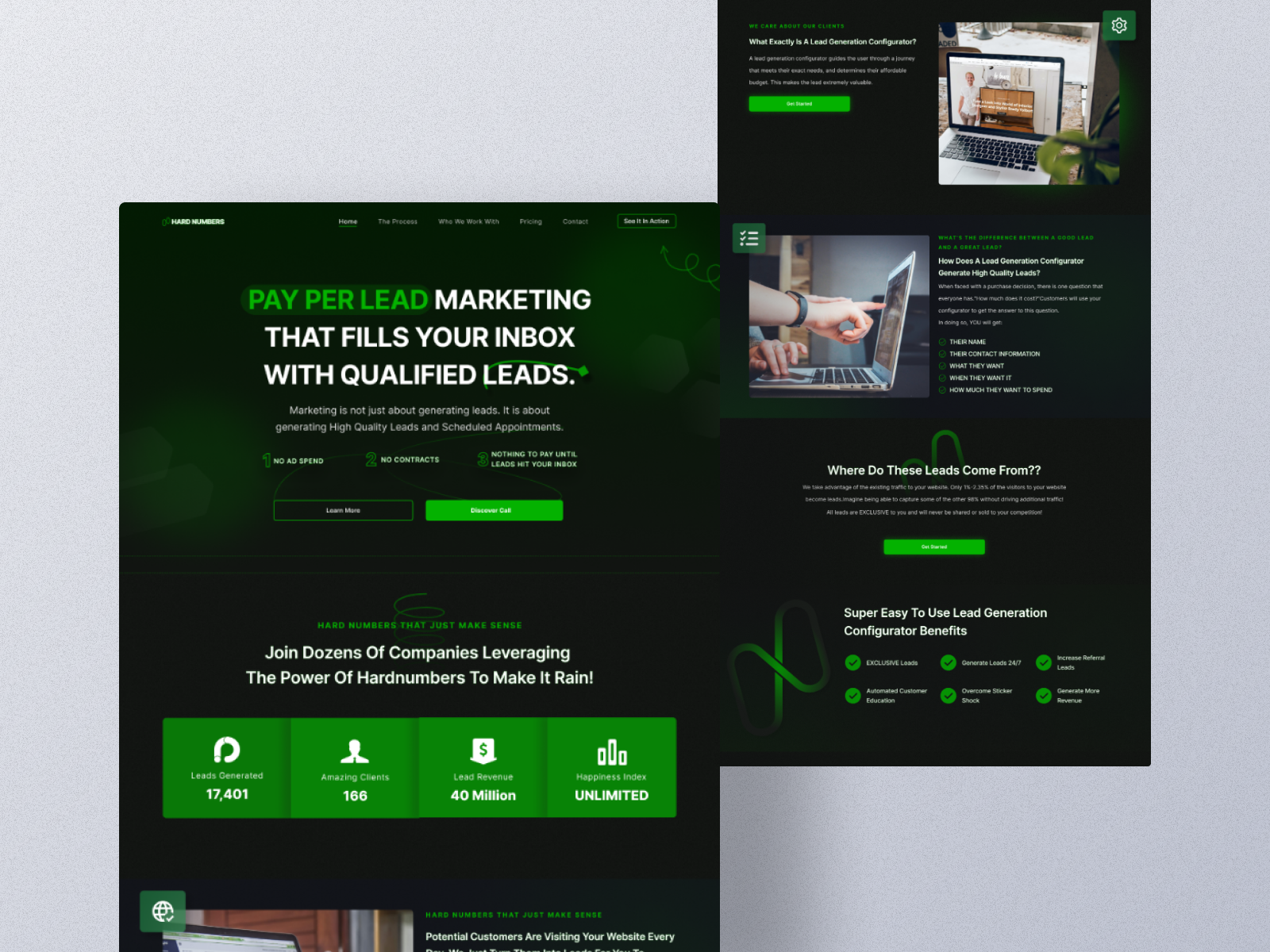 Lead Marketing Landing Page UI design ad design advertising design branding clean design digital website landing page marketing campaign marketing web minimal minimalist social media ads social media advertising social media marketing ui uiux web web design web platform website