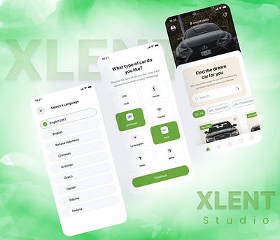 Car Marketplace App Design branding design logo ui uiux