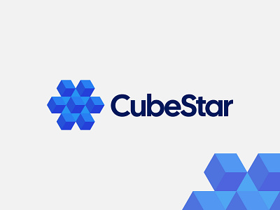 CubeStar-Tech, saas, Crypto, Blockchain, Startup, Agency Logo agency blockchain brand design brand identity branding crypto cube cube logo logo logomark minimal modern logo saas star star logo startup tech trade