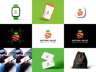 Carrot Logo Design branding carro logo carrot carrot logo design design food logo gradeint graphic design iconic identity illustration leaf logo logo design modern natural organic restaurant logo salad ui