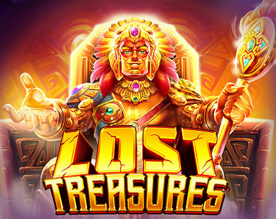 Lost Treasures Slot Game 2d art casino game casual game character design design igaming illustration logo photoshop slot art slots ui