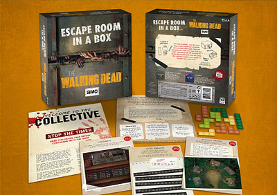 Escape Room in a Box: The Walking Dead escape room game game packaging puzzle walking dead