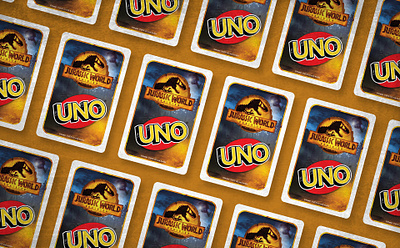 Jurassic World UNO Cards card design cards game graphic design jurassic world playing cards uno