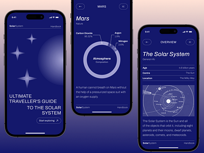 App for Space Tourists app design cosmic tourism elon musk ios mobile nasa service design space space x stars tourism travel travel guide traveling ui vacation virgin galactic