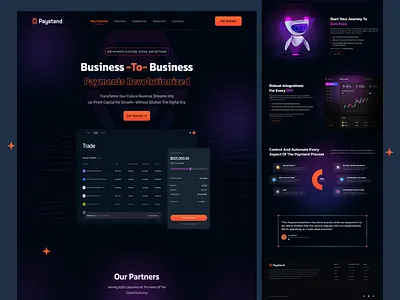 Paystand - Finance Website Redesign banking branding digital banking finance fintech landing page mobile vietnam webdesign website redesign