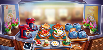 Cooking Game Art 2d art casual game cooking game design game art illustration photoshop