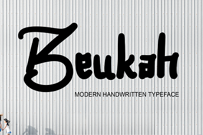 Beukah 3d animation branding design font fonts graphic design handwritten fonts illustration logo motion graphics typeface typography ui