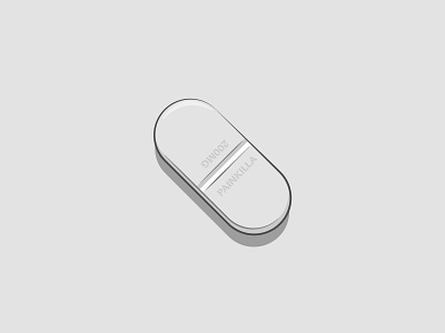 Pain pill drug graphic design health illustration med painkiller pill tab vector vector art vector illustration