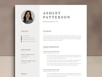 Resume CV Template | 3 Page cover letter curriculum vitae cv cv template design diy graphic design job cv job resume resume