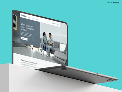 TotalCare – Company Template. Framer clinic cms dentist design doctor framer health medicine site template theme ui web