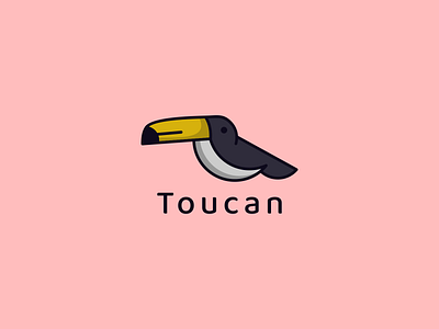 Toucan Bird Logo animal animation apparel kids bird brand design brand idenitity branding design graphic design icon illustration logo logo design mascot toucan logo vector visual identity
