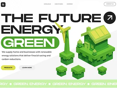 3d website the future energy green 3d animation green motion motion graphics ui website