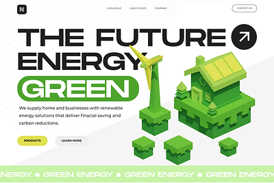 3d website the future energy green 3d animation green motion motion graphics ui website