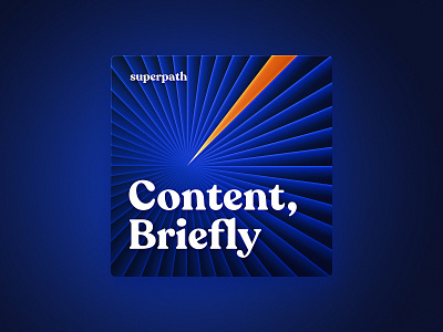 Content, Briefly — Podcast Cover branding content marketing illustration podcast podcast cover superpath typography