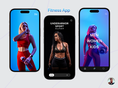 Fitness App design app app design app screen app ui screens daily ui daily ui design fitness app ui fitness app ui screen mobile app design ui ui design ui screen uiux ux ux trends web design web design screen