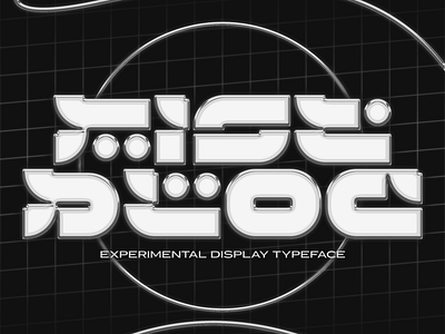 Ristbloc Experimental Display Typeface design display display font experimental font futuristic graphic design type type design typeface typography y2k