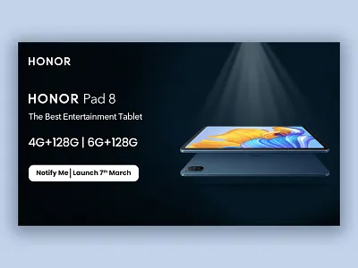 HONOR - Tablet Banner banner design dribbble graphic design photoshop tablet