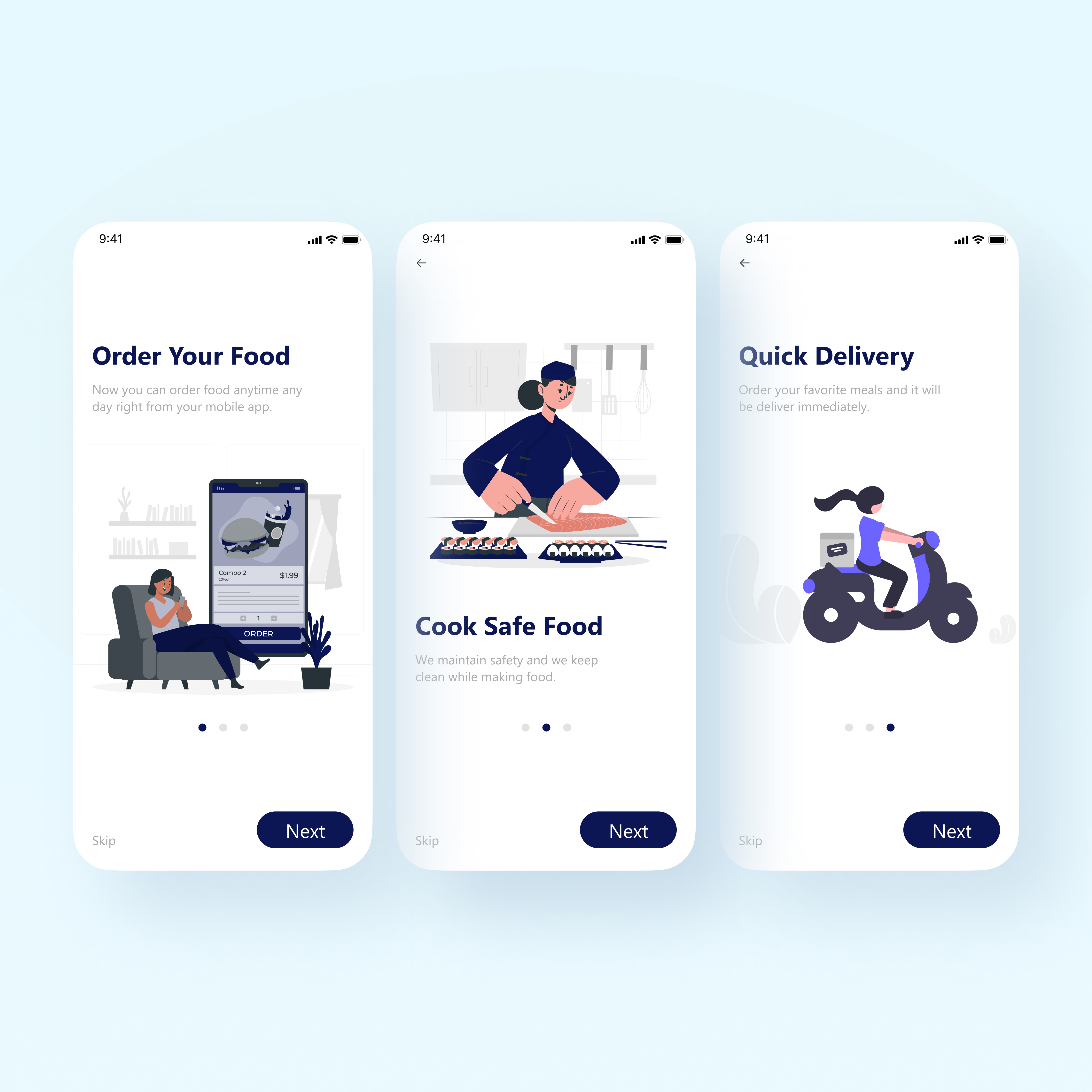 ONBOARDING SCREEN FOR MOBILE APP appdesign design designapp figma foodapp foodmobileapp foodorderingapp illustration mobileapp mobileappdesign mobileapplication onboadingscreen onboarding orderfoodapp screen ui uidesign uiux ux uxdesign