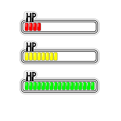 A Sticker about Healthbar design graphic design illustration vector