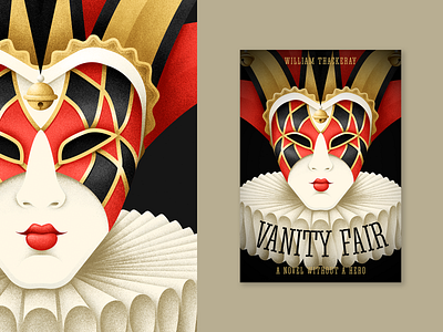 Vanity Fair book book cover design face grain texture illustration mask texture vector