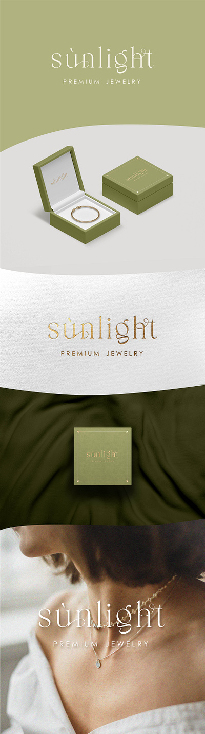 Sunlight premium jewelry logo brand identity branding graphic design jewelry brand logo logo design logo designer logo inspiration packaging design shot