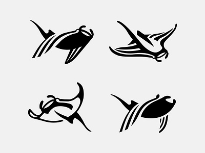 MANTA RAY branding design fish icon identity illustration logo manta manta ray marks ocean ray ray manta sea symbol ui vector wave