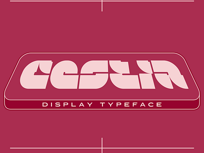 Cestia Display Typeface design display display font experimental font futuristic geometric rounded type type design typeface typography y2k