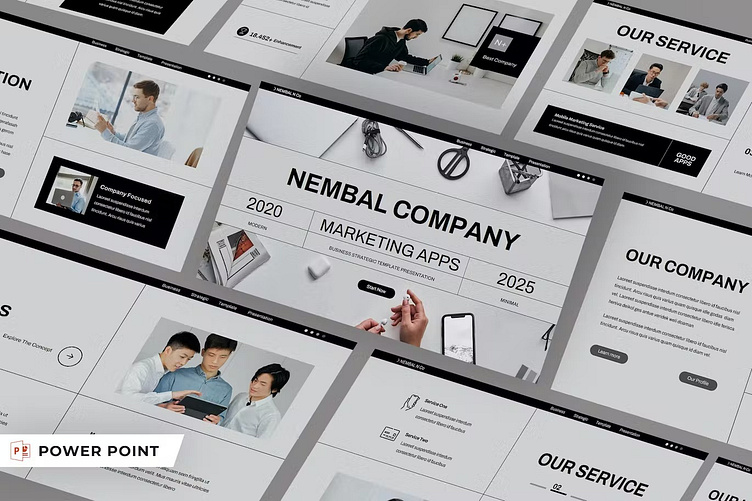 NEMBAL- Marketing Apps Presentation PPT Templates by callyzio12 on Dribbble