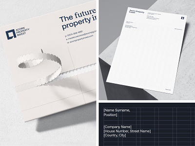 Acorn | Stationary branding design envelope investments letter letterhead product design real estate stationery typography unikorns