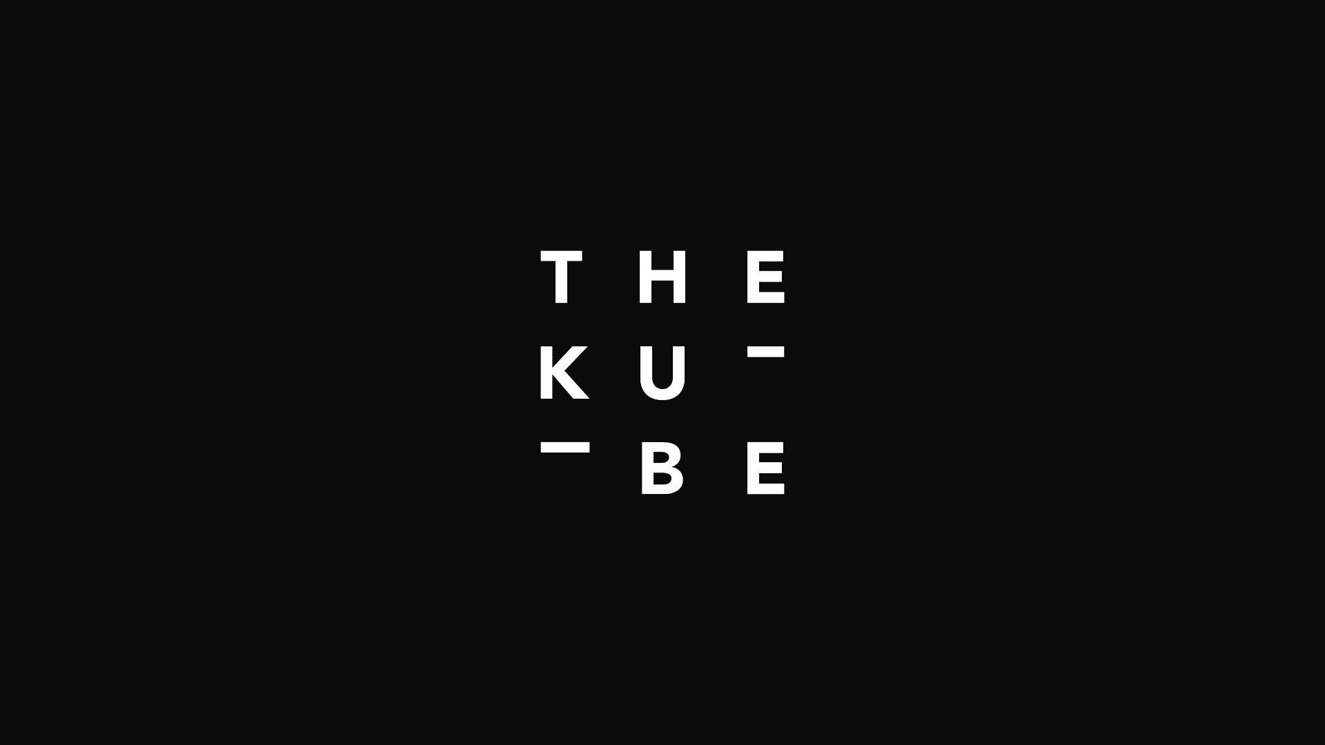 The Kube logo branding design identity illustration logo typography vector