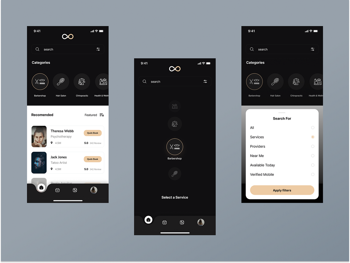 Social App - Barber Mobile UXUI by IKAKO® on Dribbble