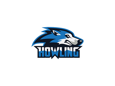 Esport Howling Logo art deco branding company logo esport esport logo gaming gaming logo logo logo design modern logo open commissions wolf wolf logo
