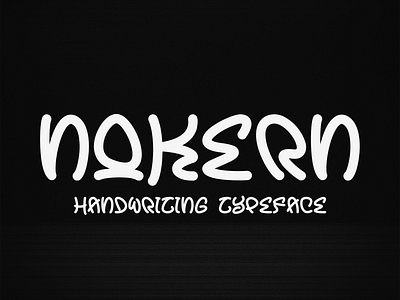 Nokern Handwriting Display Typeface design display display font experimental font freestyle handstyle handwriting lineart monoline type type design typeface typography