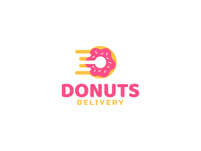 donuts delivery logo concept brand branding design graphic design illustration logo motion graphics ui ux vector