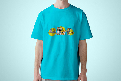 Tom and Jerry. graphic design illustrator design t shirt designe tom jerry