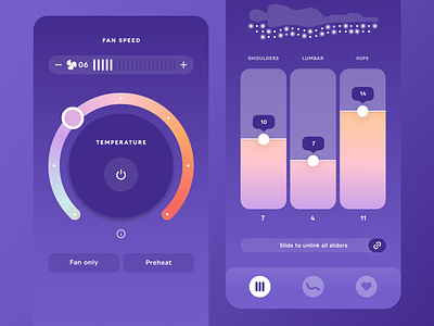 Purple app branding design icon ios iphone ui ux