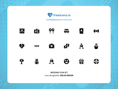 WEDDING ICONS SET branding design free icons icon illustration logo ui vector vector logo web