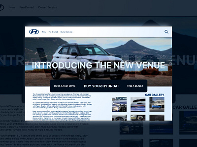 A Hyundai Concept branding design figma graphic design hyundai ui ux