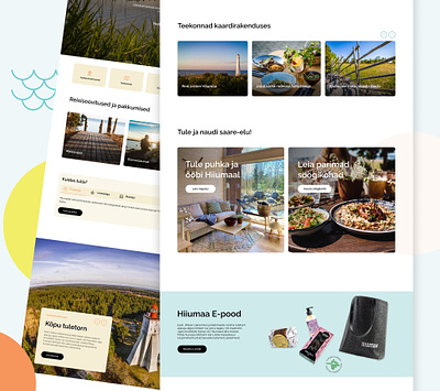 Visit Hiiumaa - Web design landing page rebranding tourism ui ux web design website