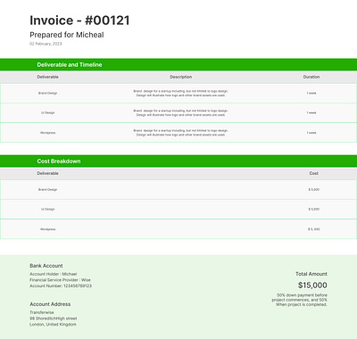 Invoice design graphic design illustration typography ui