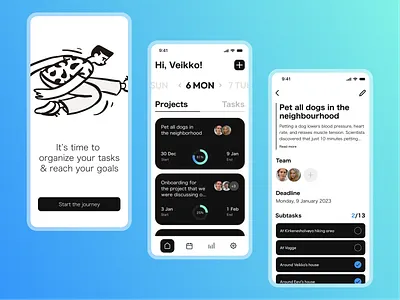 Task manager calendar design onboarding task task manager ui ux