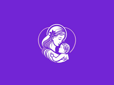 Mother Child Logo baby branding child emotion human illustration logo logodesign logodesigner love mother postnatal prenatal sale unused