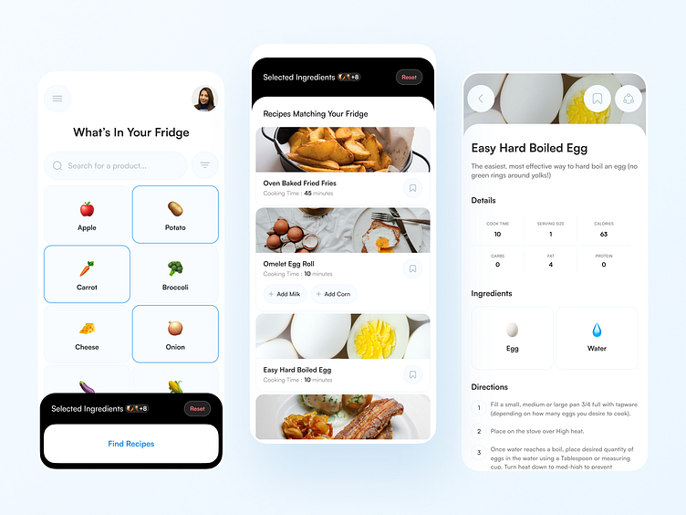 My Fridge Food App by Mohamad Azizi for Duxica on Dribbble